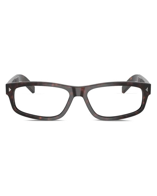 Prada Brille Mit Eckigem Gestell in Brown für Herren