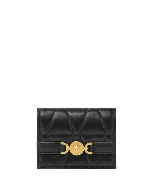 Versace Medusa '95 Gewatteerde Portemonnee in het Black