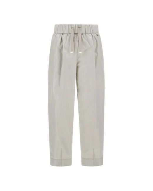 Herno Gray Techno Drawstring Elasticated Trousers