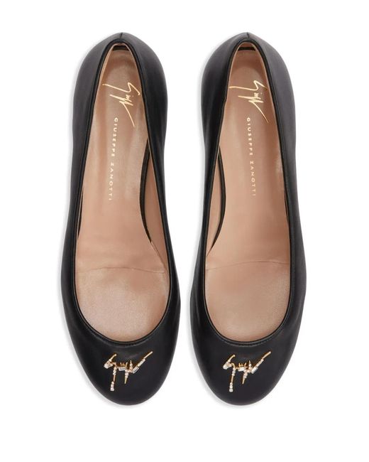 Giuseppe Zanotti Brown Riziana Ballerina Shoes