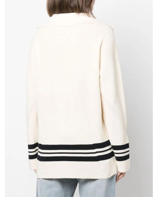 Pull Oversize À Bords Rayés Rag & Bone en coloris White