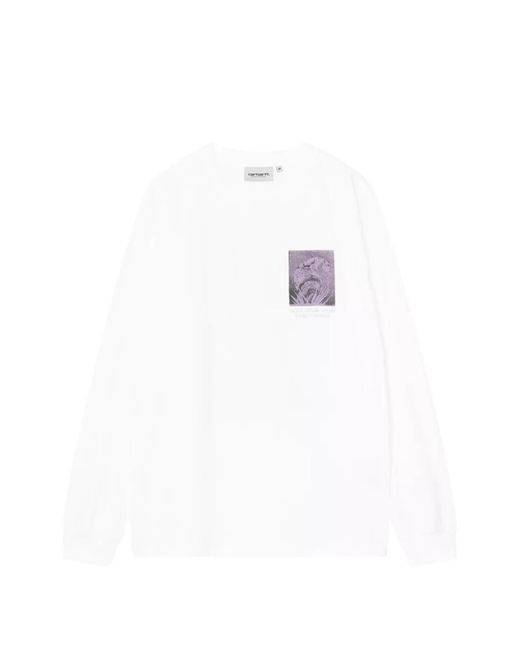 Carhartt White Emerge Long-Sleeve Graphic T-Shirt for men