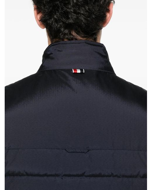 Thom Browne 4-Bar Bodywarmer in het Blue voor heren