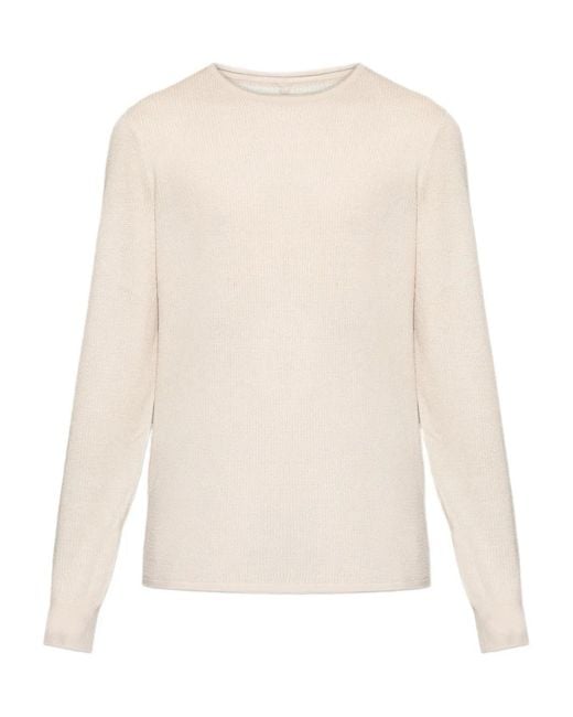 Rag & Bone White Crew-Neck Sweater for men