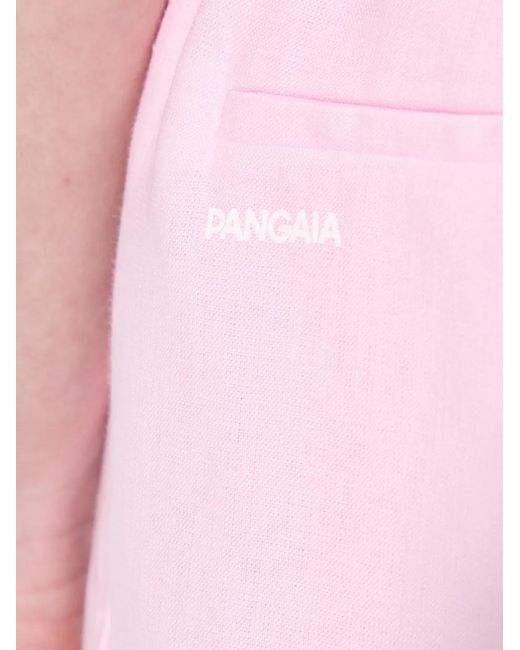 PANGAIA Pink Elastic-Waist Shorts