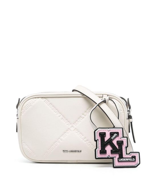 Karl Lagerfeld Natural K/ikonik 2.0 Varsity Crossbody Bag