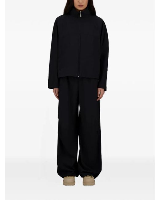 Laminar Black Drawstring Elasticated Trousers