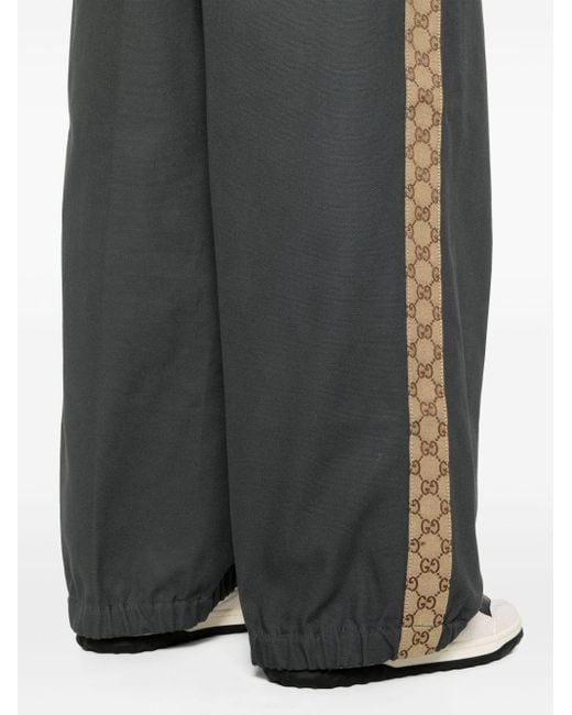 Gucci Blue GG Supreme Canvas Trousers for men