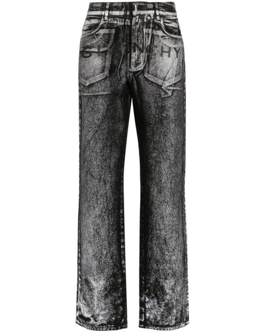 Givenchy Jeans Met Trompe L'oeil Print in het Gray voor heren