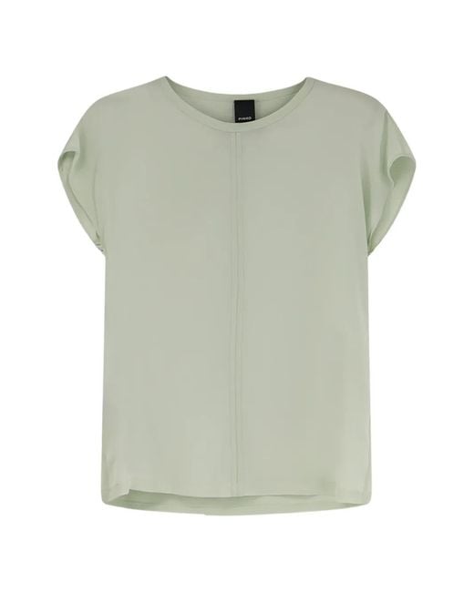 Pinko Green Logo-Detail Blouse