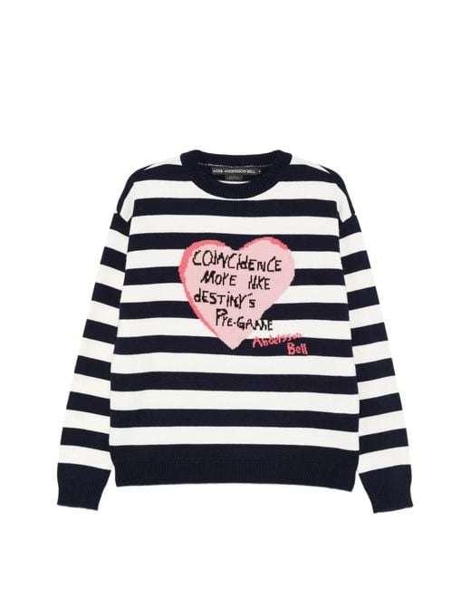 Pull À Rayures ANDERSSON BELL pour homme en coloris White