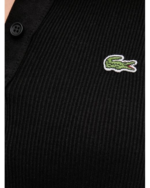 Lacoste Black Long-Sleeves Polo Shirt