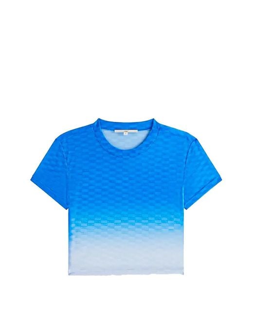 Kith Blue Monogram-Mesh T-Shirt