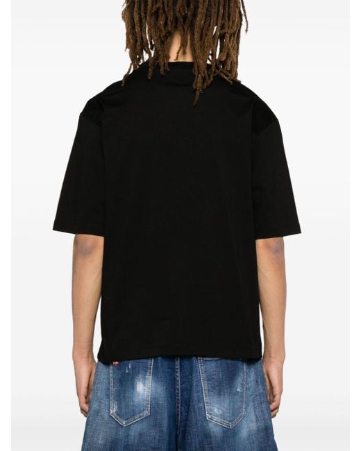 DSquared² Black Logo-print T-shirt - Men's - Cotton for men