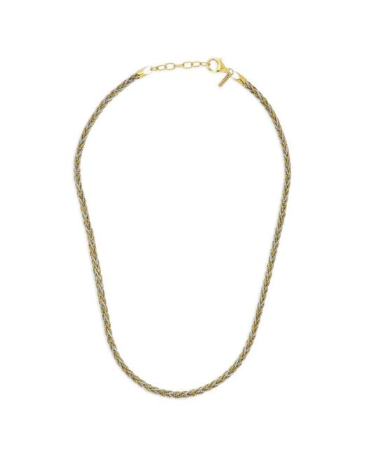 Desmo Metallic Interlace Braided Necklace