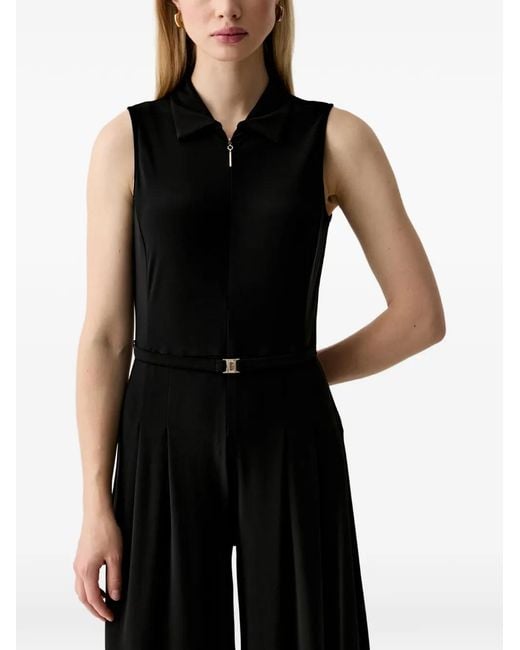 Joseph Ribkoff Black Sleeveless Jumpsuit