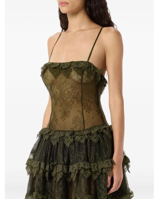 Blumarine Green Short Dresses