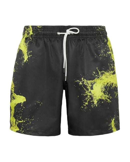 Philipp Plein Gray Swim Splash Shorts for men