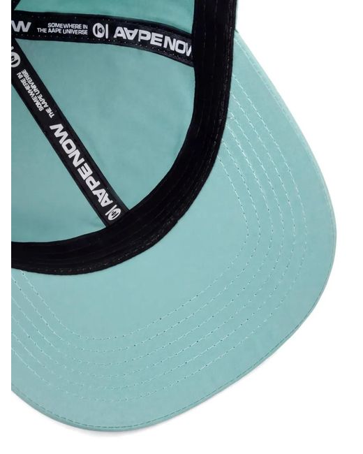 Aape By A Bathing Ape Blue Logo-Embroidered Baseball Cap for men