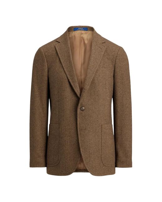 Polo Ralph Lauren Brown Notched Blazer for men