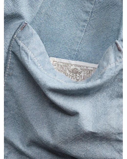RRL Blue Combinaison À Manches Courtes