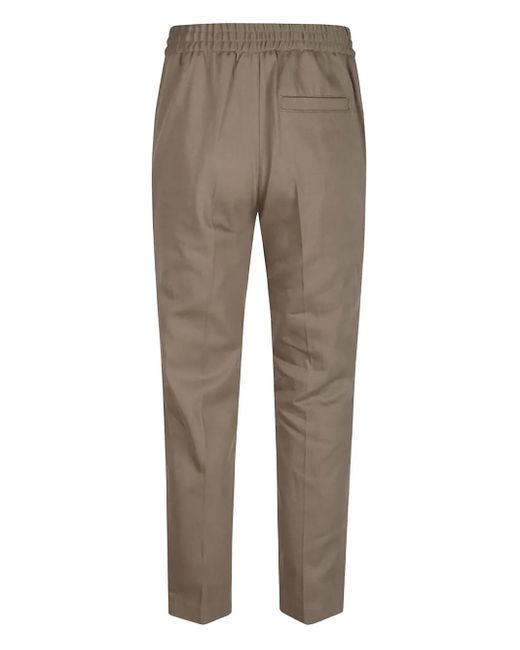 A.P.C. Gray Elasticated-Waist Trousers for men