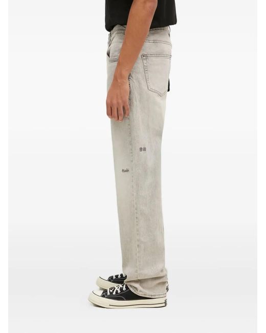 Ksubi Natural Embroidered-Patch Jeans for men