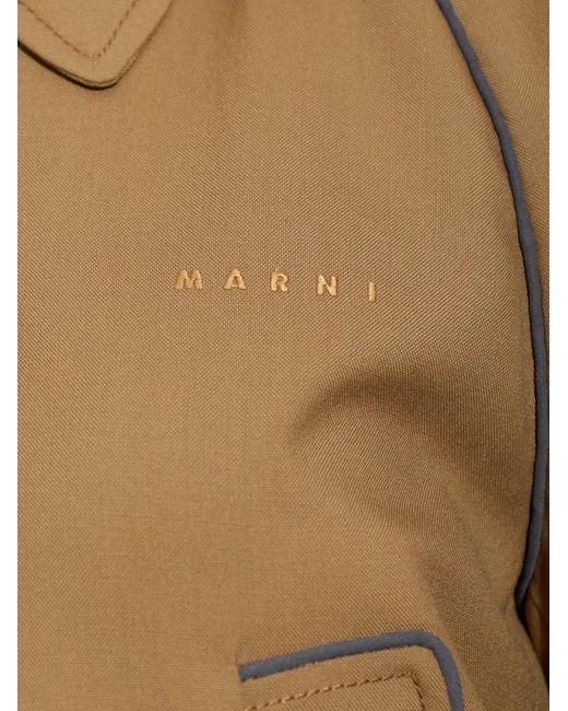 Marni Natural Wool Bomber Jacket