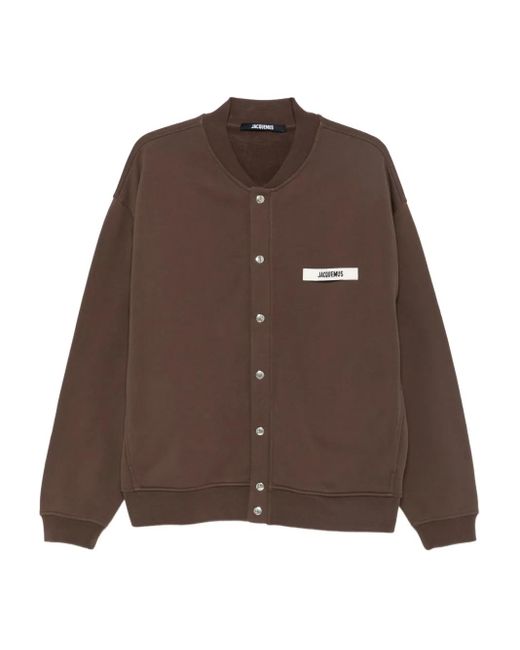 Cárdigan The Gros Grain con botones de presión Jacquemus de hombre de color Brown