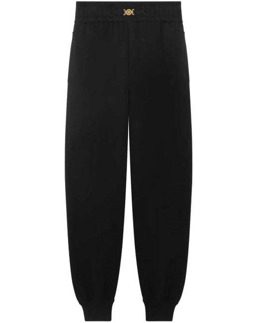 メンズ Versace ニットトラックパンツ Black