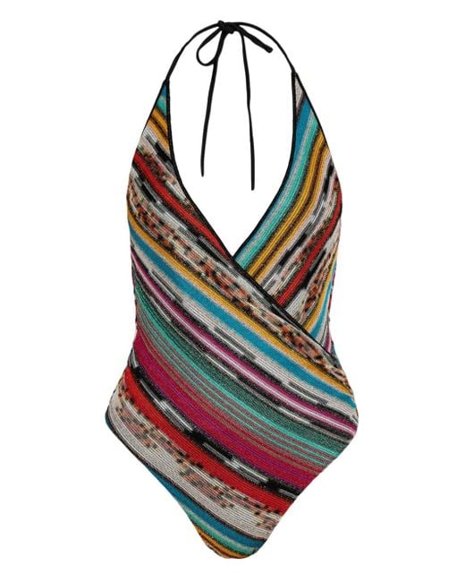 Missoni Gestreept Badpak in het Black