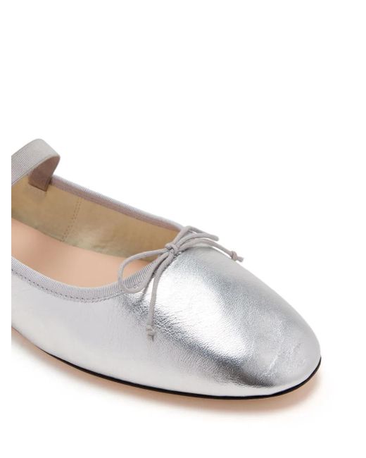 Loeffler Randall White Leonie Soft Ballet Flats