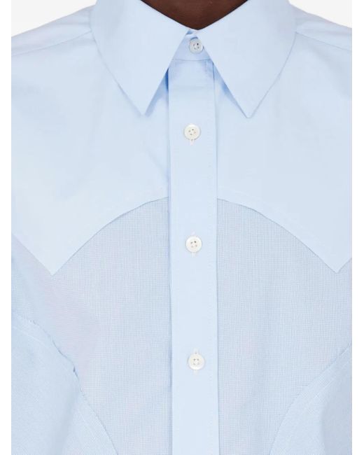 メンズ Maison Margiela パネル シャツ Blue