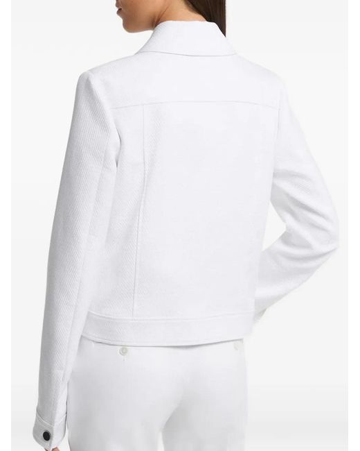 Michael Kors White Snap-Button Jacket