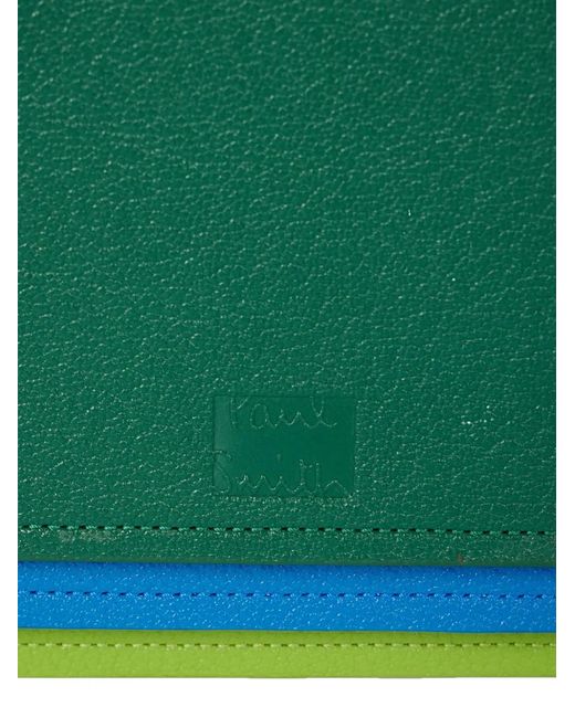 Paul Smith Green Layered Zip Wallet for men
