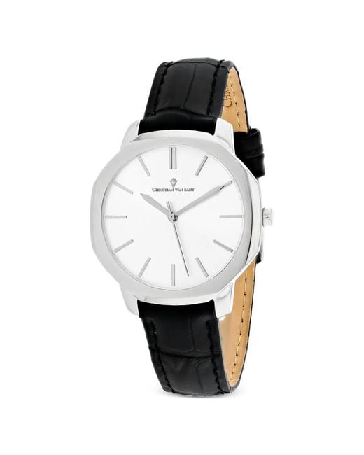 Christian Van Sant White Octave Slim 37Mm Watch