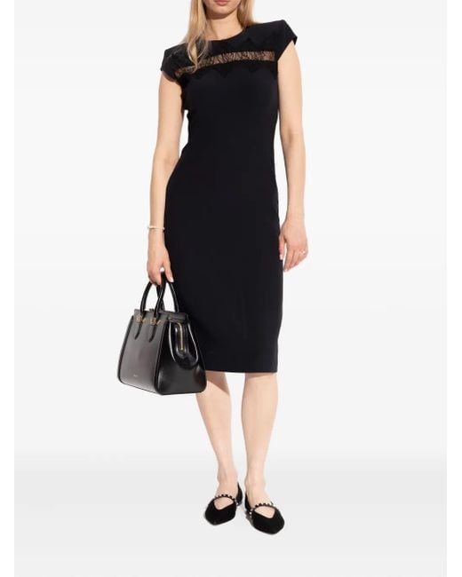 McQueen Black Stud-Detailing Ballet Flats