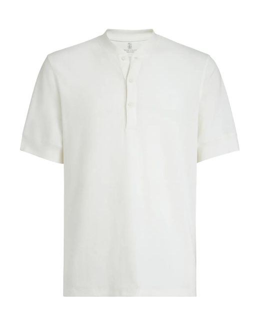 メンズ Brunello Cucinelli ショートスリーブ Tシャツ White