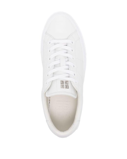 Givenchy City Sport Leren Sneakers in het White voor heren