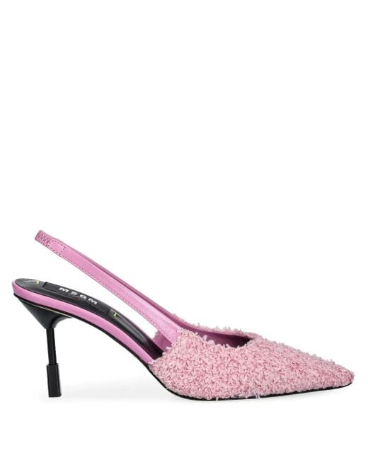 MSGM Pink 85Mm Slingback Pumps