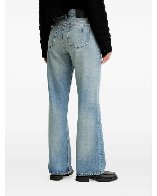 Won Hundred Blue Logo-Patch Jeans