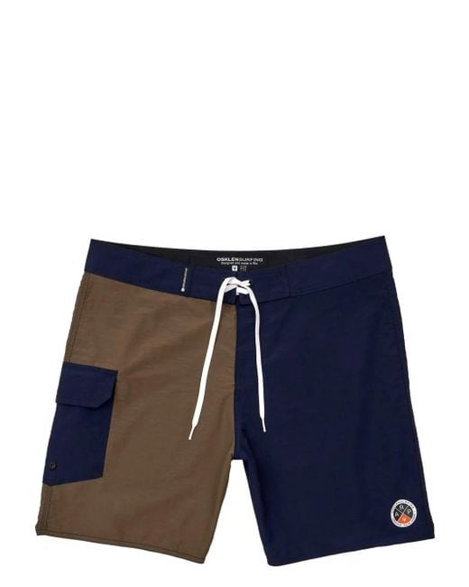 Osklen Blue Duo Color Swim Shorts for men
