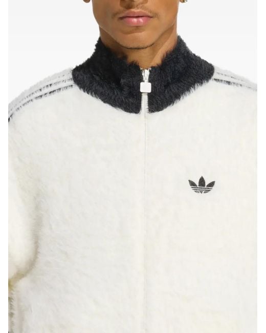 Cárdigan con cremallera Adidas de hombre de color White