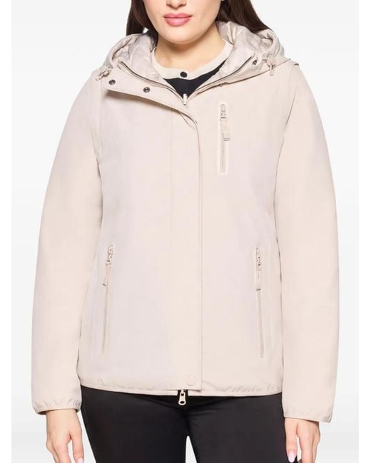 Betty Barclay Natural Hooded Zip-Fastening Jacket