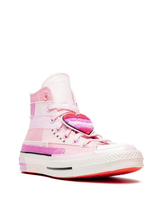 Converse Lace X Millie Bobby Brown Chuck 70 Hi Petal Pink Sneakers for Men  | Lyst