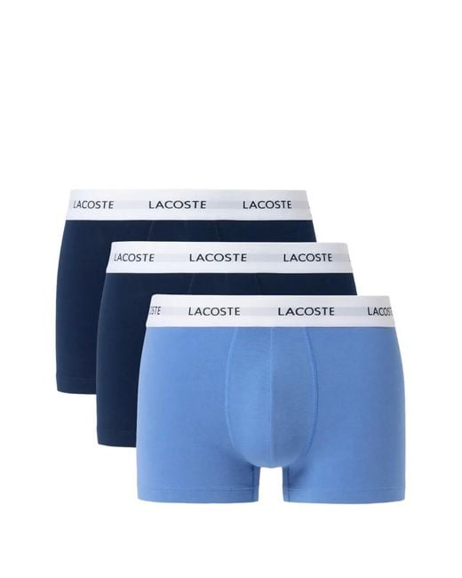 Lacoste Blue Logo-Waistband Shorts for men