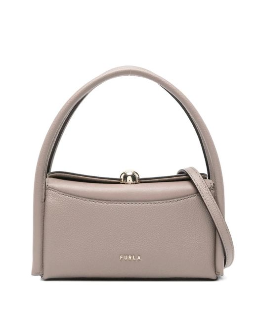 Furla Natural Top Handle Shoulder Bag