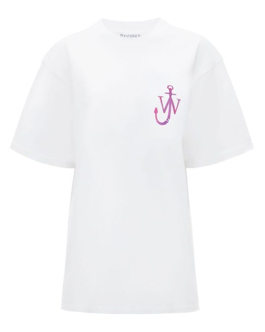 J.W. Anderson White Sweet Anchor T-shirt