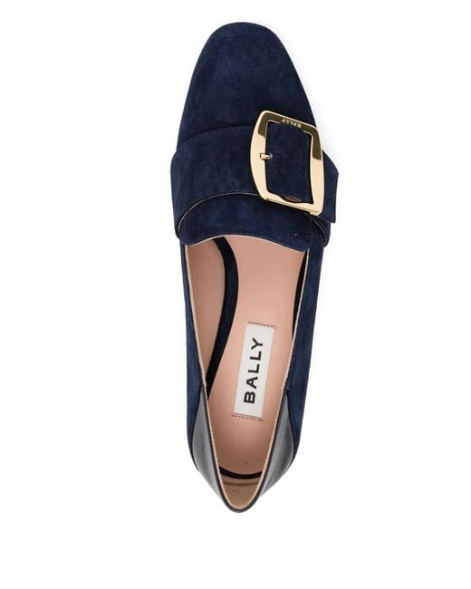 Bally Blue Belted Pumps