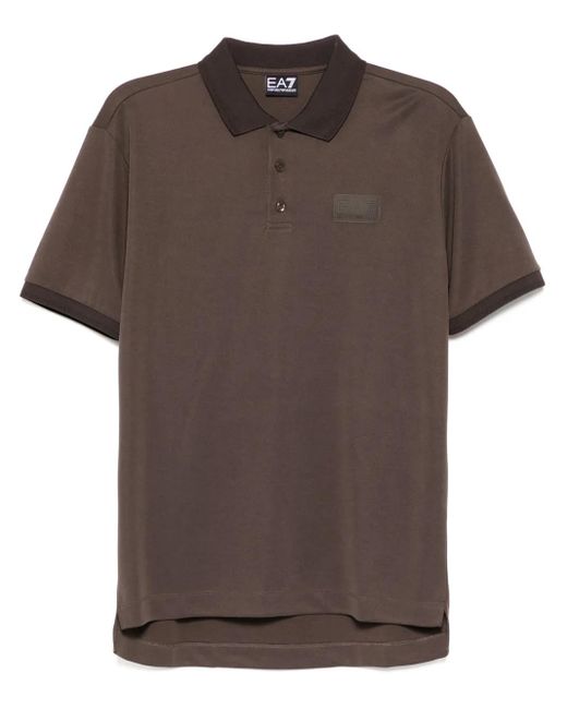 メンズ EA7 Lux Identity ポロシャツ Brown